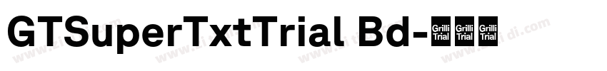 GTSuperTxtTrial Bd字体转换 GTSuperTxtTrial Bd字体转换